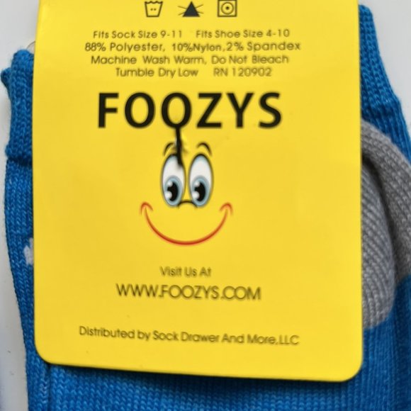 Exquisite Foozys Novelty Socks - Featuring Monkey, Owl, Turtle, Fox, Dog - Picture 4 of 11